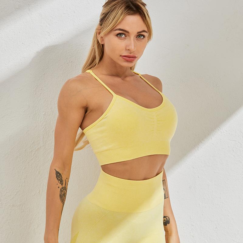 SALSPOR Women Sport Bra Seamless Fitness Push Up Shockproof Padded Running Gym Underwear Solid Trainning Yoga Bra Female, Yellow
SALSPOR Women Sport Bra Seamless Fitness Push Up Shockproof Padded Running Gym Underwear Solid Trainning Yoga Bra Female, Yellow