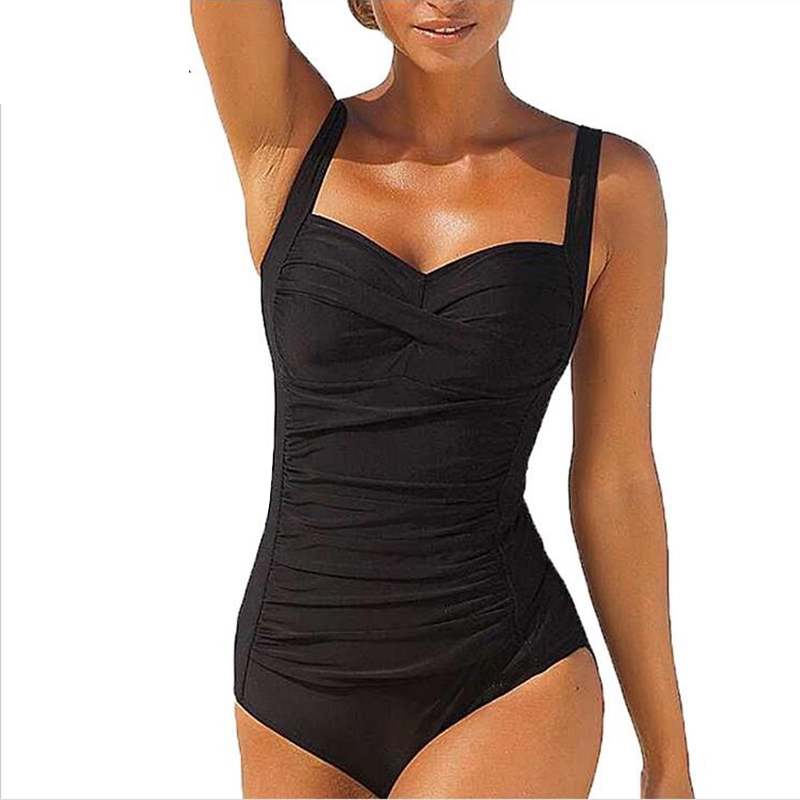 NAKIAEOI One Piece Swimsuit Plus Size Swimwear Women Summer Beachwear Push Up Bathing Suits Retro Swim Wear Monokini 4XL Y200824, Black
NAKIAEOI One Piece Swimsuit Plus Size Swimwear Women Summer Beachwear Push Up Bathing Suits Retro Swim Wear Monokini 4XL Y200824, Black
