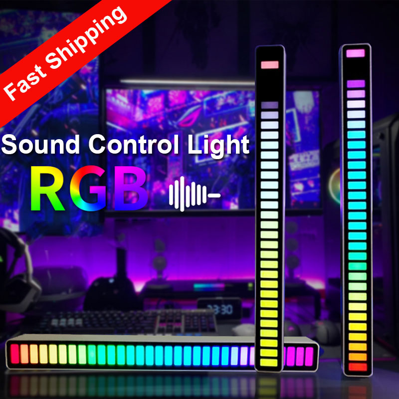 LED Bar Lights Multicolor Music Sound Control Atmosphere LED Strip with Sound Active Function Music Rhythm Light for Party Car Desktop 32 Bit Music Level Indicator
LED Bar Lights Multicolor Music Sound Control Atmosphere LED Strip with Sound Active Function Music Rhythm Light for Party Car Desktop 32 Bit Music Level Indicator