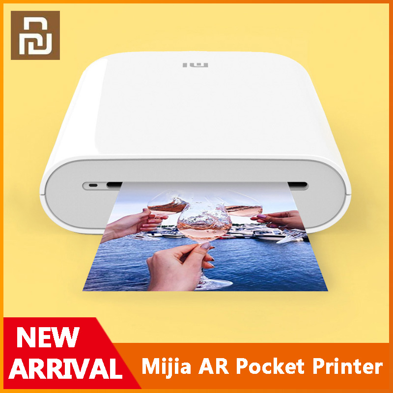 Xiaomi Mijia AR Pocket Printer 300dpi Portable Travel Mini Pocket Printer Party Photo Picture Camera DIY Share 500mAh Picture