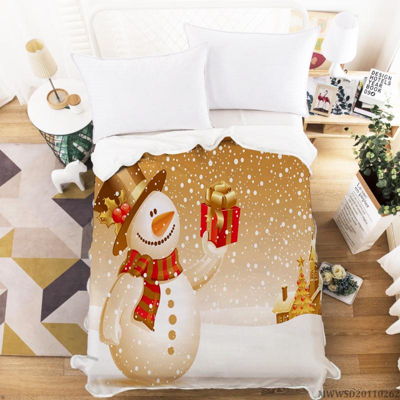 Home Textile Snowmen Design Blanket 3D Modern Blanket Super Soft Fashionable Bedroom Decoration Unique Design For Kids
Home Textile Snowmen Design Blanket 3D Modern Blanket Super Soft Fashionable Bedroom Decoration Unique Design For Kids