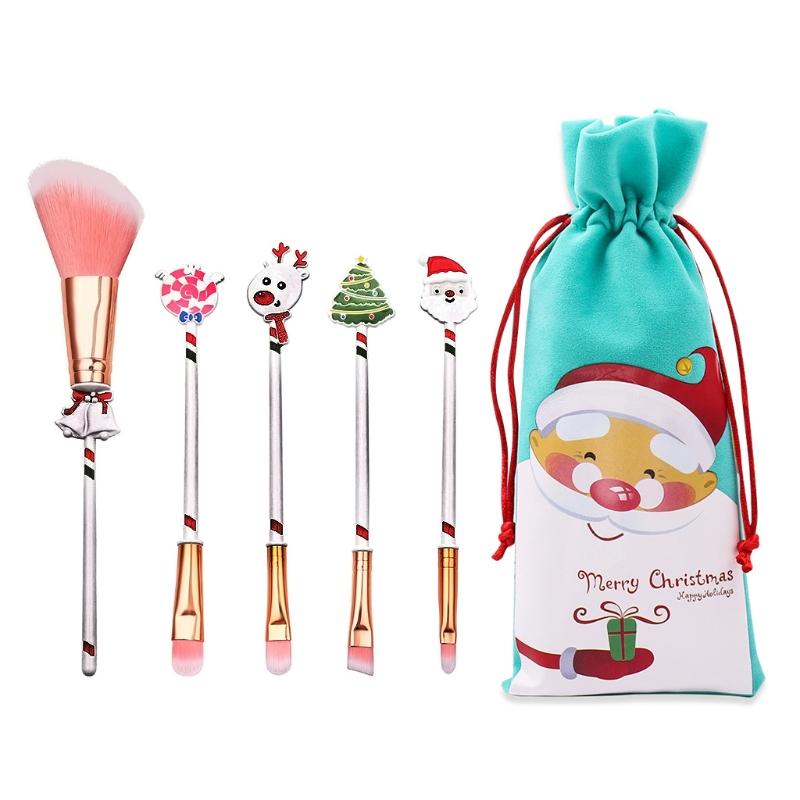 5pcs Christmas Makeup Brushes Set Foundation Powder Blush Eyeshadow Cosmetic X7JA
5pcs Christmas Makeup Brushes Set Foundation Powder Blush Eyeshadow Cosmetic X7JA