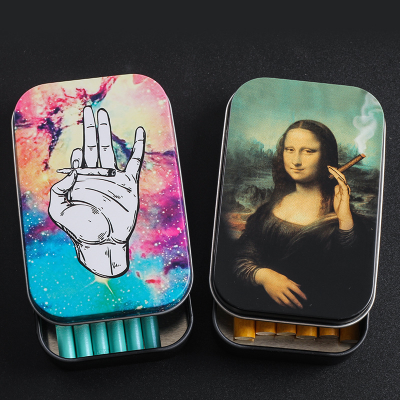 The latest version Tin Storage Box Tobacco Humidor Rolling Paper case Cigarette Cases Holder Smoking Accessories
The latest version Tin Storage Box Tobacco Humidor Rolling Paper case Cigarette Cases Holder Smoking Accessories