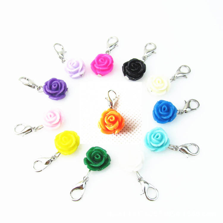 120pcs 12 Colors Rose Flowers Charms Dangle Hanging Charms DIY Bracelet Necklace Jewelry Accessory Lobster Clasp Floating Charms
120pcs 12 Colors Rose Flowers Charms Dangle Hanging Charms DIY Bracelet Necklace Jewelry Accessory Lobster Clasp Floating Charms