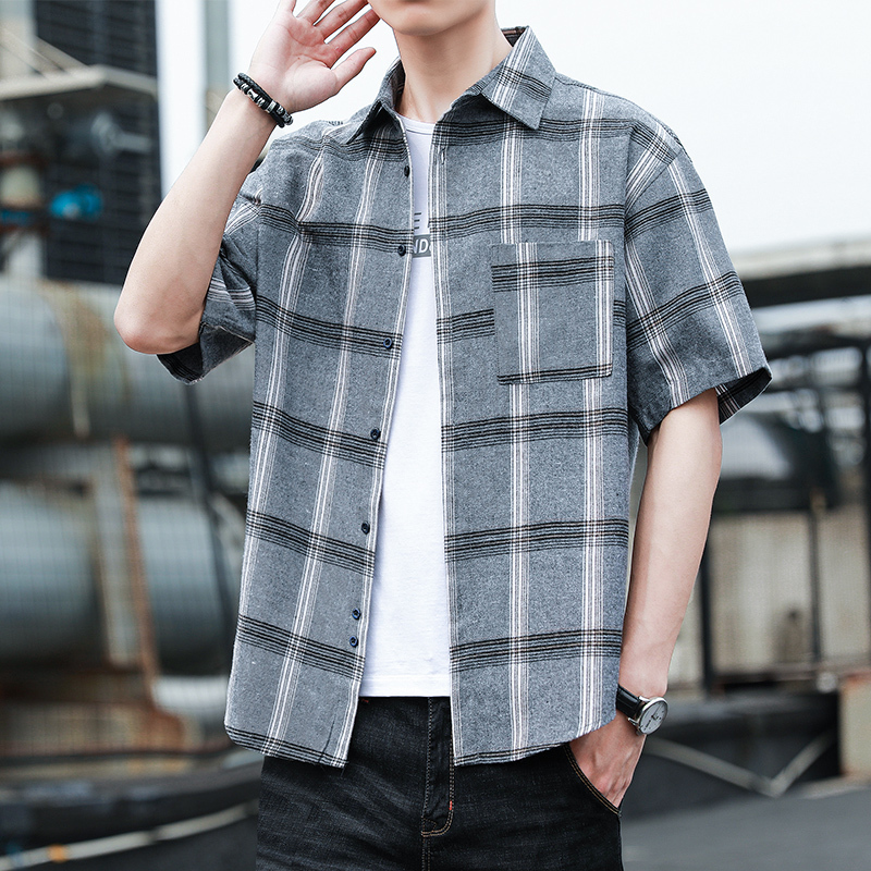 2021 New Men's Shirt Short Sleeves, Casual Summer Vintage Korean Shirt, Fashion, Loose Male Tops, Hipster Chemises Homme. Edua X7P8, 610-grey.
2021 New Men's Shirt Short Sleeves, Casual Summer Vintage Korean Shirt, Fashion, Loose Male Tops, Hipster Chemises Homme. Edua X7P8, 610-grey.