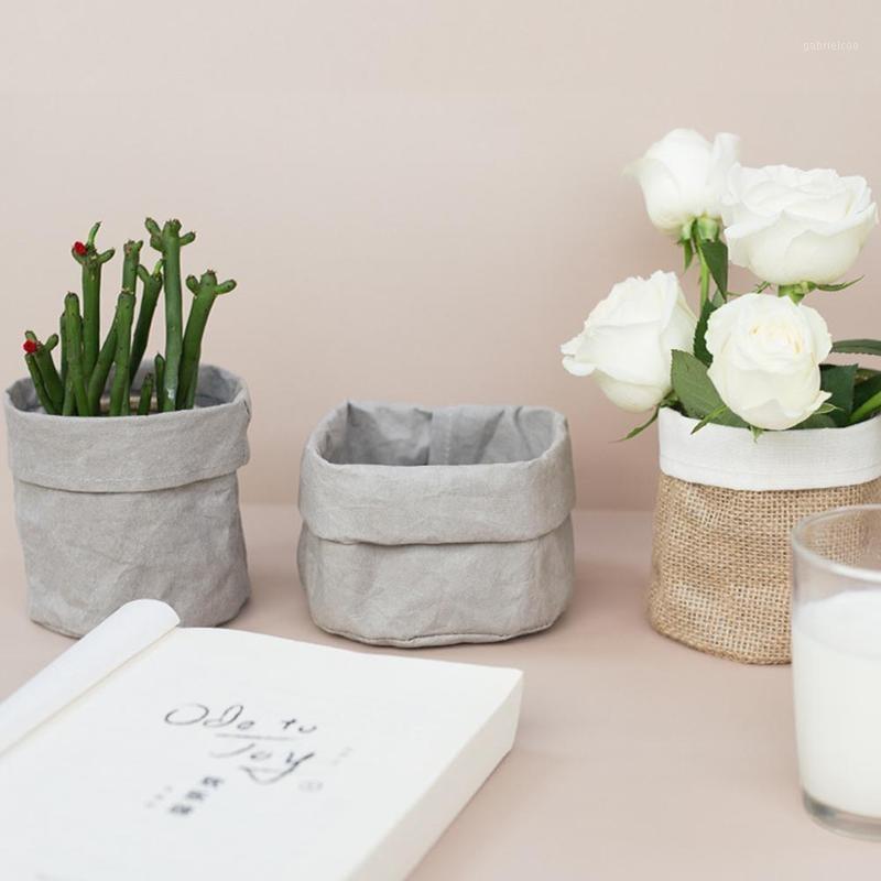 Kraft Paper Storage Bag Office Creative Desktop Flower Plant Pot Cosmetic Sundries Organizer Bags Home Decoration Accessories1
Kraft Paper Storage Bag Office Creative Desktop Flower Plant Pot Cosmetic Sundries Organizer Bags Home Decoration Accessories1