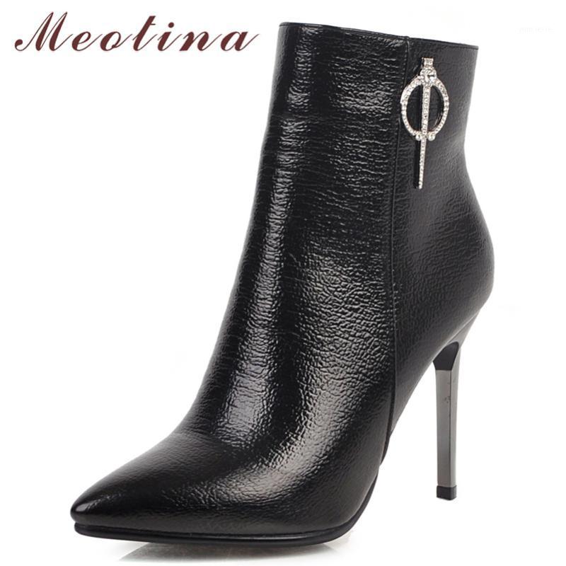 Meotina Winter Ankle Boots Women Boots Crystal Thin High Heels Short Zipper Pointed Toe Shoes Ladies Autumn Big Size 33-431, Black
Meotina Winter Ankle Boots Women Boots Crystal Thin High Heels Short Zipper Pointed Toe Shoes Ladies Autumn Big Size 33-431, Black