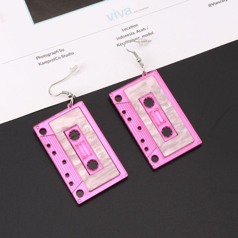 Retro Cassette Tape Dangle Cute Pretty Drop Earrings For Women Fashion Jewelry Pendant earring
Retro Cassette Tape Dangle Cute Pretty Drop Earrings For Women Fashion Jewelry Pendant earring