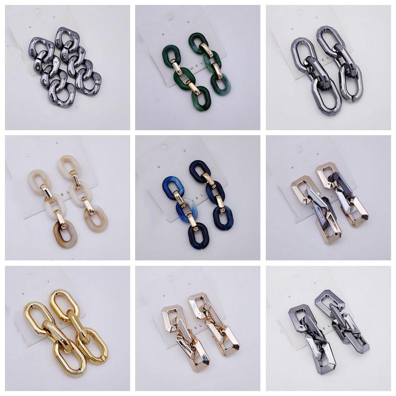 Vintage Chain Link Long Earrings Punk Acrylic Geometry Round Rectangle Big Drop Earrings Gold Color Party Jewelry Gift
Vintage Chain Link Long Earrings Punk Acrylic Geometry Round Rectangle Big Drop Earrings Gold Color Party Jewelry Gift