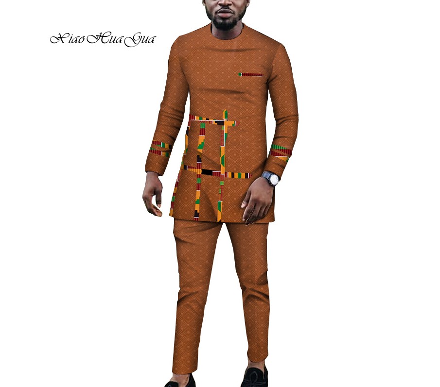 Traditional African Bazin Riche Print Tops Gown and Trousers African Men Clothes Long Sleeve Shirt Gown and Pants Set WYN920
Traditional African Bazin Riche Print Tops Gown and Trousers African Men Clothes Long Sleeve Shirt Gown and Pants Set WYN920