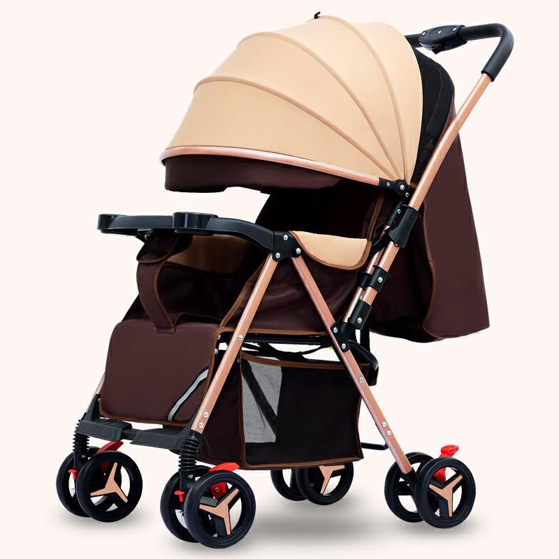 

2020 New Baby stroller super light foldable baby stroller can sit on the easy lying umbrella car BB trolley on the plane