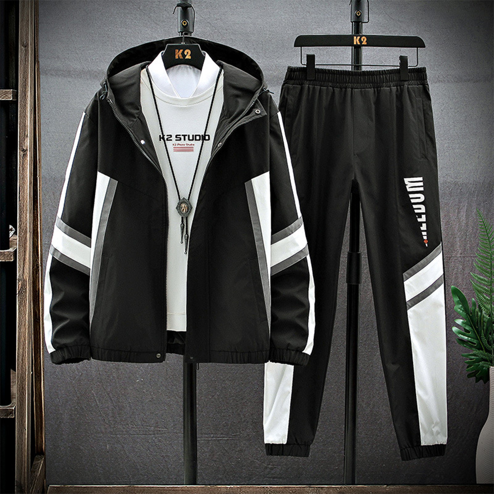 Autumn 2 piece of casual sports clothes tracksuit men's clothing jogging fashionable suit, Blue
Autumn 2 piece of casual sports clothes tracksuit men's clothing jogging fashionable suit, Blue