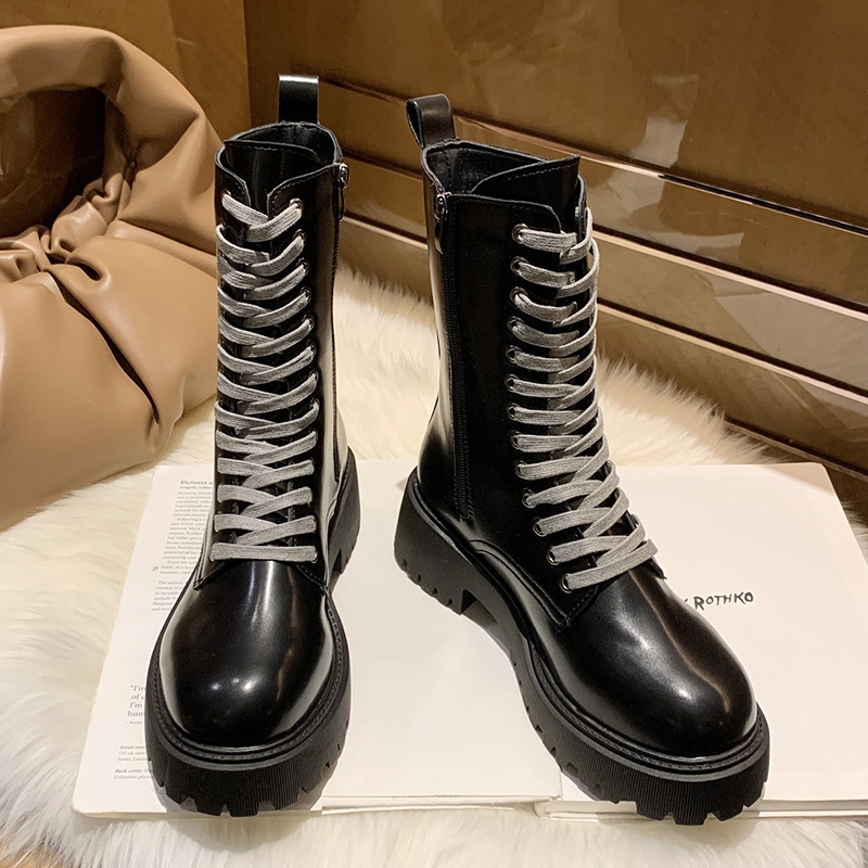 Design 2020 Winter Female Punk Platform Hot-skinned Lace Up to Dwaterproof Ankle Water Tall Martin Cowboy Boots Dllh, Black
Design 2020 Winter Female Punk Platform Hot-skinned Lace Up to Dwaterproof Ankle Water Tall Martin Cowboy Boots Dllh, Black