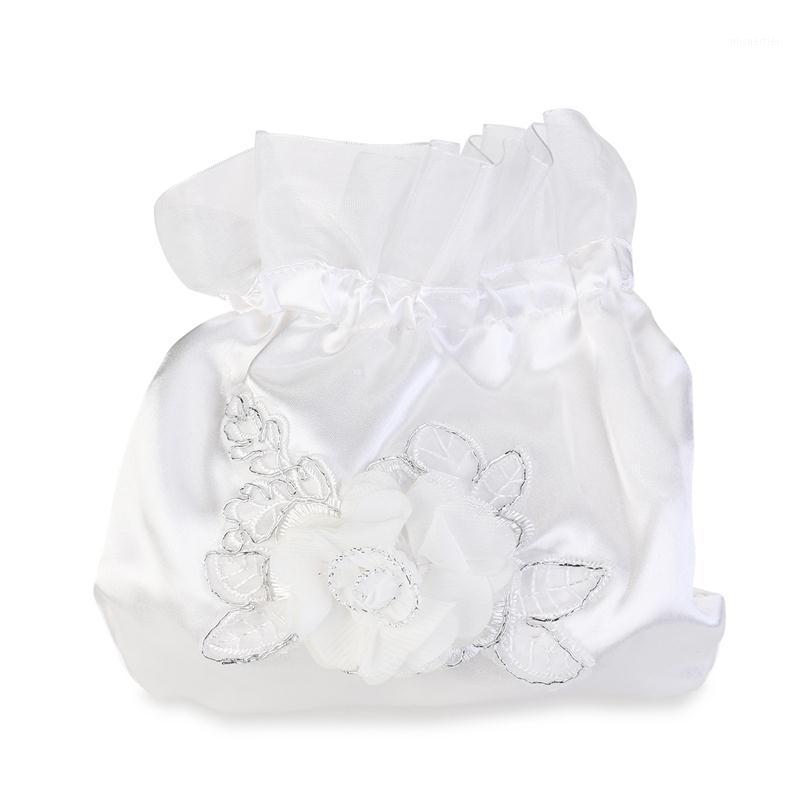 White Bridal Bridesmaid Satin Flower Decorated Dolly Bag Handbag Evening Bag Ladies Wedding Purse Party Messenger Clutch1
White Bridal Bridesmaid Satin Flower Decorated Dolly Bag Handbag Evening Bag Ladies Wedding Purse Party Messenger Clutch1