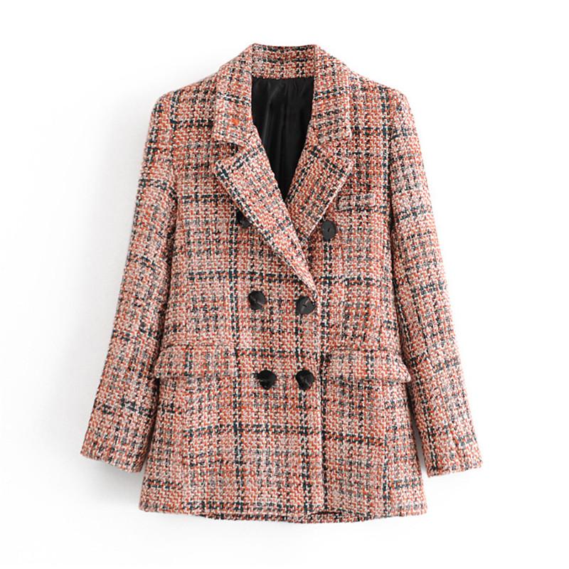BLSQR Office Ladies Plaid Women Tweed Blazer Coat Causal Long Sleeve Autumn Winter Coat Pocket Female Suit Blazer, As picture
BLSQR Office Ladies Plaid Women Tweed Blazer Coat Causal Long Sleeve Autumn Winter Coat Pocket Female Suit Blazer, As picture
