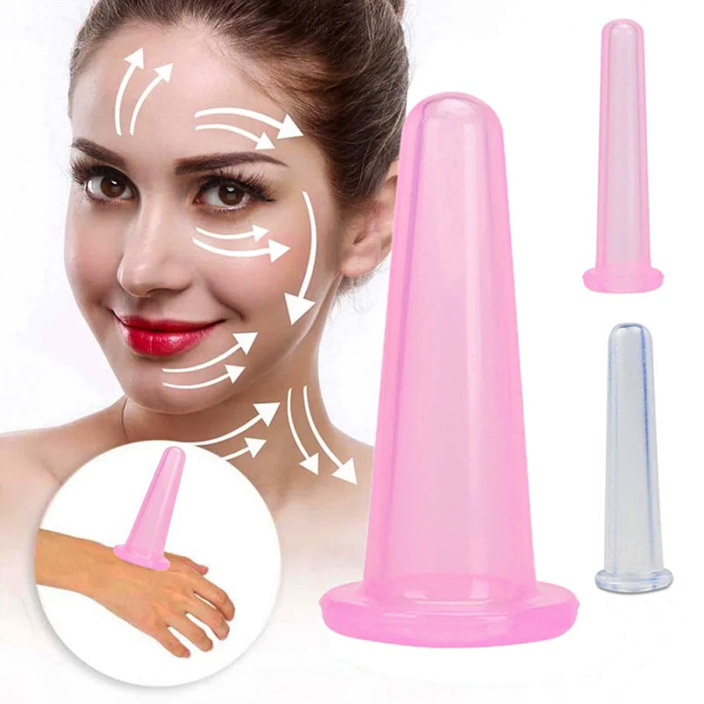 Mini Natural Silicone Facial Cupping Device Massage Cup Vacuum Facial Oil Pushing and Relaxing Facial Suction Cups Face Massage Set
Mini Natural Silicone Facial Cupping Device Massage Cup Vacuum Facial Oil Pushing and Relaxing Facial Suction Cups Face Massage Set
