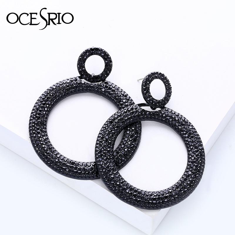 OCESRIO Round Black Earrings With Stones Dangling Vintage Big Hoop Large Women's Earrings Circle Hanging Luxury Jewelry ers-m29
OCESRIO Round Black Earrings With Stones Dangling Vintage Big Hoop Large Women's Earrings Circle Hanging Luxury Jewelry ers-m29