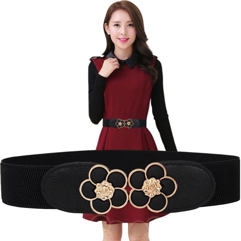 Belts 1PC Women PU Elastic Belt Waistband Wide Black Elegant Waist Flower Cute Girdle Cummerbunds For Dress Business Style
Belts 1PC Women PU Elastic Belt Waistband Wide Black Elegant Waist Flower Cute Girdle Cummerbunds For Dress Business Style