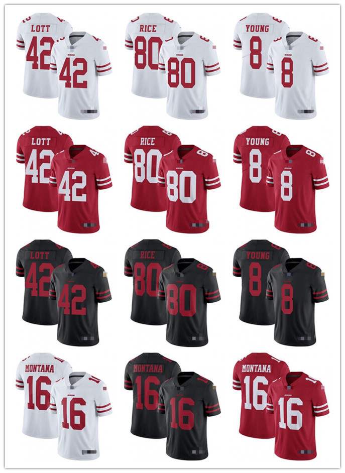 Mens Womens Youth San Francisco''49ers''8 Steve Young Red 16 Joe Montana Black 42 Ronnie Lott White 80 Jerry Rice Football Jerseys, Black;red
Mens Womens Youth San Francisco''49ers''8 Steve Young Red 16 Joe Montana Black 42 Ronnie Lott White 80 Jerry Rice Football Jerseys, Black;red