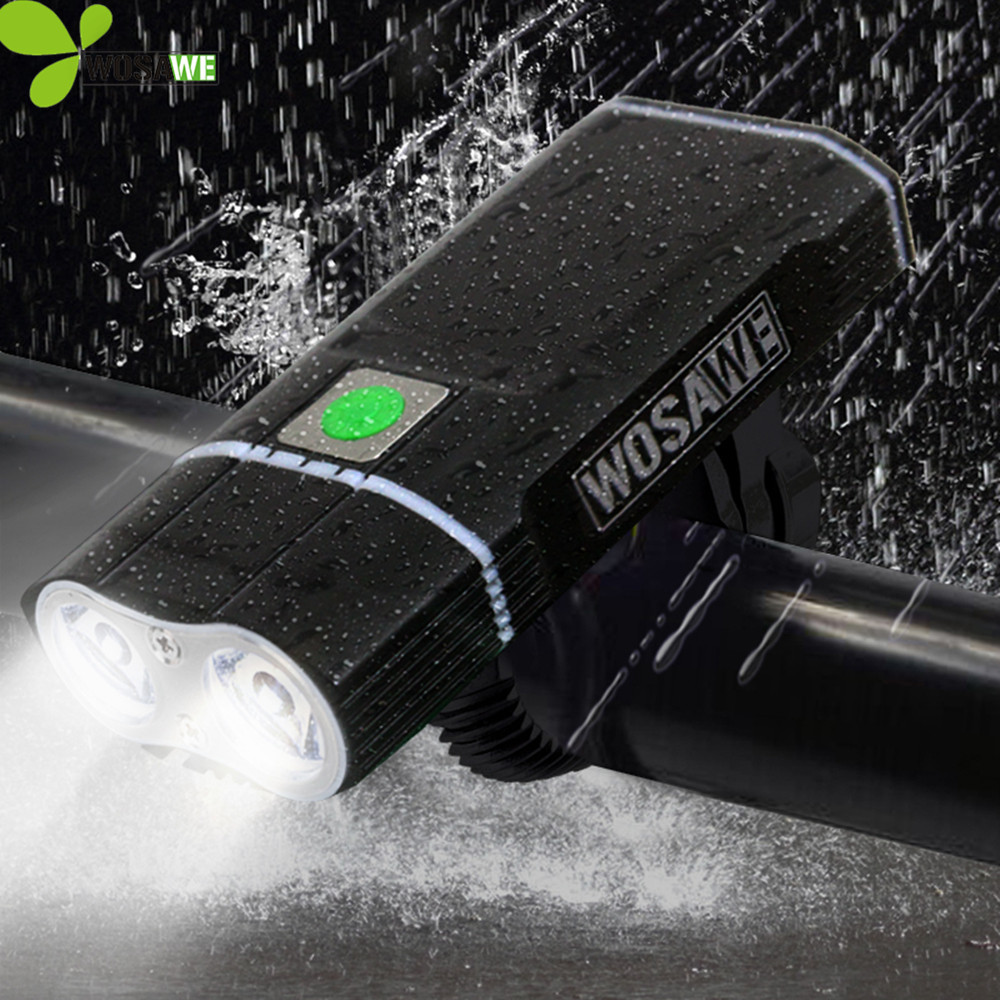 WOSAWE 2400 Lumen Bike Light Front Headlight Built-in Battery LED Waterproof USB Rechargeable Lamp Bicycle Cycling Flashlight Z1204
WOSAWE 2400 Lumen Bike Light Front Headlight Built-in Battery LED Waterproof USB Rechargeable Lamp Bicycle Cycling Flashlight Z1204