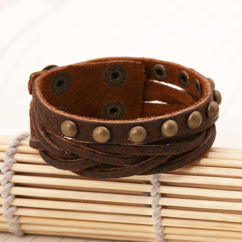 Casual Retro Multiple Layer Rivets Bracelets Braided Woven Genuine Leather Bangle Brcelet For Woman Man Leather Cuff Punk Bangle1
Casual Retro Multiple Layer Rivets Bracelets Braided Woven Genuine Leather Bangle Brcelet For Woman Man Leather Cuff Punk Bangle1