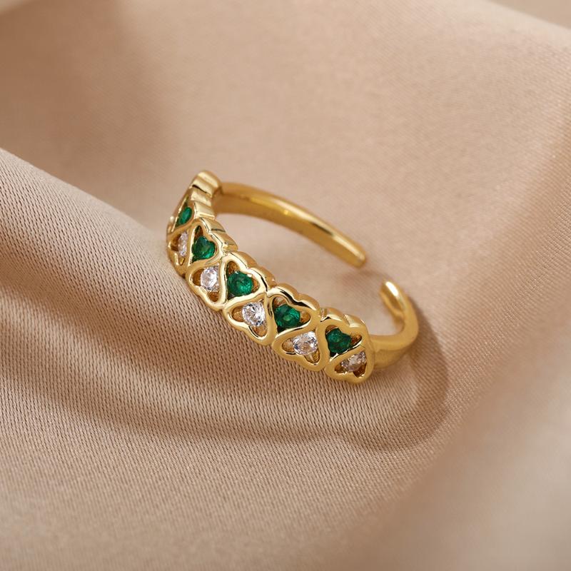 Cluster Rings Simple Heart Ring For Women Female Cute Finger Romantic Birthday Gift Girlfriend Fashion Zircon Stone Jewelry Bijoux, Golden;silver
Cluster Rings Simple Heart Ring For Women Female Cute Finger Romantic Birthday Gift Girlfriend Fashion Zircon Stone Jewelry Bijoux, Golden;silver