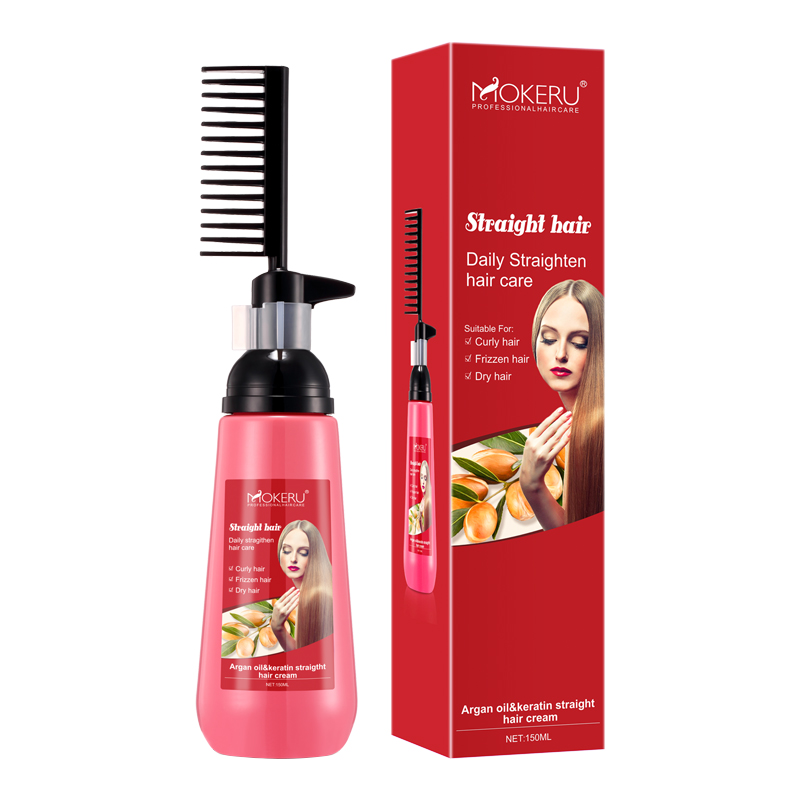 Comb Hair Straightener Cream Herbal Keratin Straight Hair Cream Effective Hair Softener
Comb Hair Straightener Cream Herbal Keratin Straight Hair Cream Effective Hair Softener