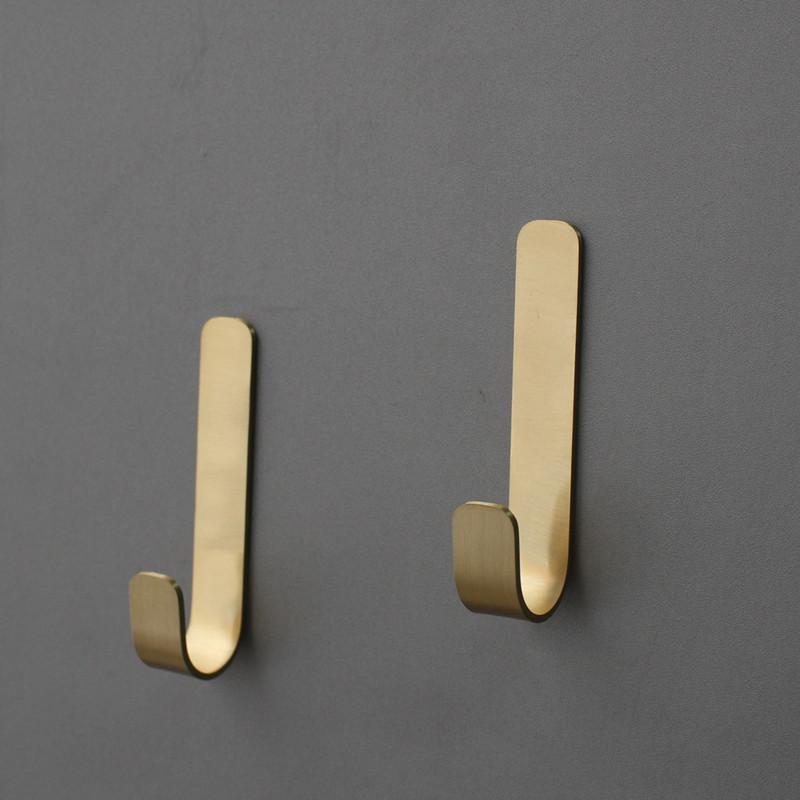 Brass wall hook decoration creative clothes and hats hook hallway fitting room door traceless nail-free
Brass wall hook decoration creative clothes and hats hook hallway fitting room door traceless nail-free