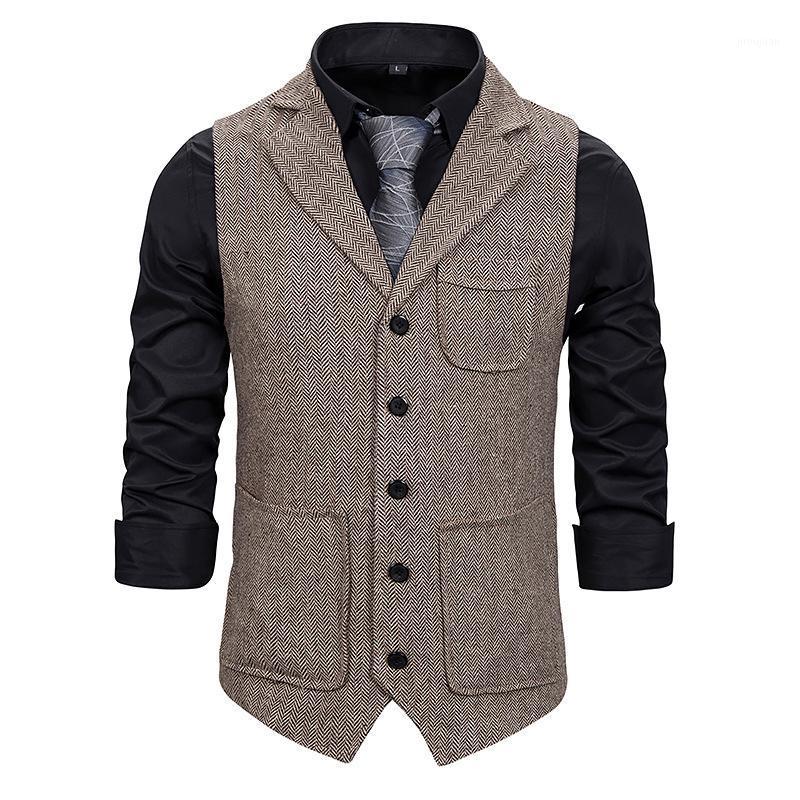 Men Suit Vest 2021 Fashion Korean Multiple Pockets Herringbone Tweed Mens Waistcoat Formal Business Slim Fit Sleeveless Jacket1, Khaki
Men Suit Vest 2021 Fashion Korean Multiple Pockets Herringbone Tweed Mens Waistcoat Formal Business Slim Fit Sleeveless Jacket1, Khaki