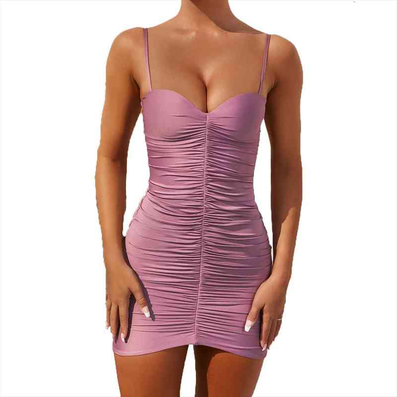 Summer Sleeveless Sexy White Mini Dress Women Spaghetti Strap Purple Ruched Bodycon Dress Female Club Backless Party Dresses, Black;gray
Summer Sleeveless Sexy White Mini Dress Women Spaghetti Strap Purple Ruched Bodycon Dress Female Club Backless Party Dresses, Black;gray