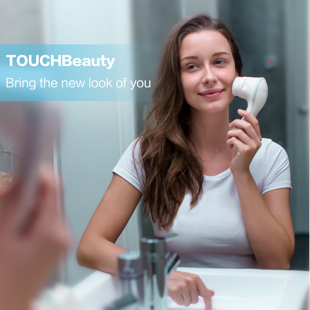 Beauty Electric Facial Brush with 360 degree Spin Brush&Oscillation Vibration Brush for Deeply Cleansing Facial Exfoliator
Beauty Electric Facial Brush with 360 degree Spin Brush&Oscillation Vibration Brush for Deeply Cleansing Facial Exfoliator