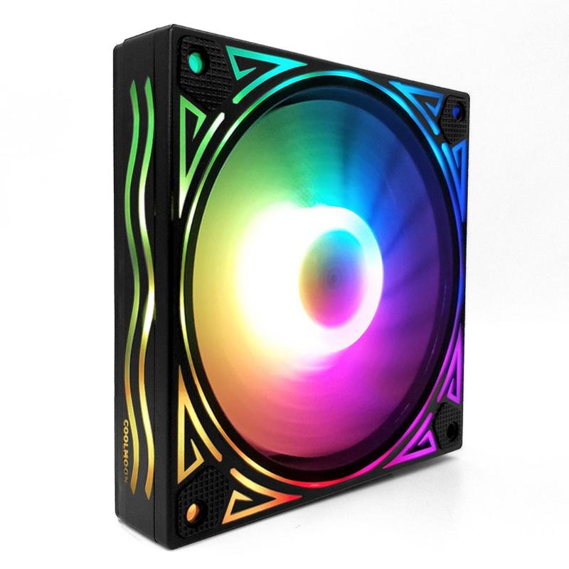 Coolmoon Cooling Fans Colorful Backlight 120mm 6pin RGB CPU Cooling Fan Mute PC Heatsink with the Remote Control for PC
Coolmoon Cooling Fans Colorful Backlight 120mm 6pin RGB CPU Cooling Fan Mute PC Heatsink with the Remote Control for PC