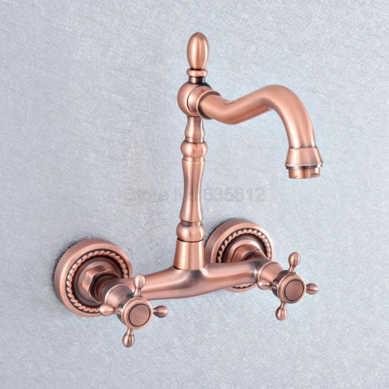 Antique Red Copper Brass Double Cross Handles Swivel Spout Kitchen Bathroom Tub Sink Faucet Mixer Water Taps tsf8571
Antique Red Copper Brass Double Cross Handles Swivel Spout Kitchen Bathroom Tub Sink Faucet Mixer Water Taps tsf8571