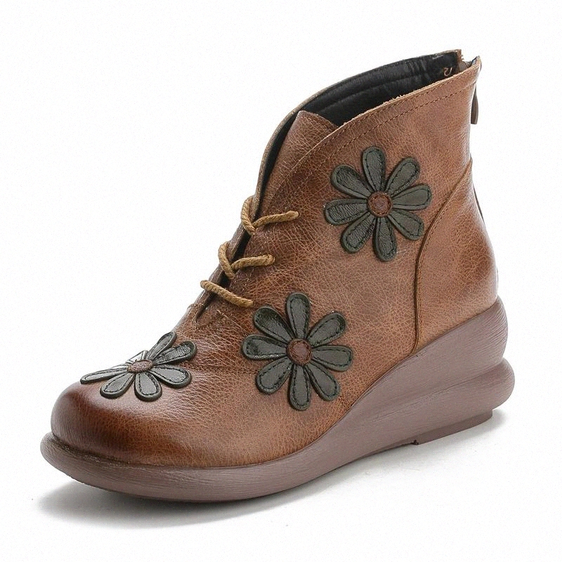 BLWBYL Winter New Genuine Leather Casual Women's Shoes Vintage Flower Retro Handmade Women Ankle Boots with Fur Booties #PF8Z, Black
BLWBYL Winter New Genuine Leather Casual Women's Shoes Vintage Flower Retro Handmade Women Ankle Boots with Fur Booties #PF8Z, Black