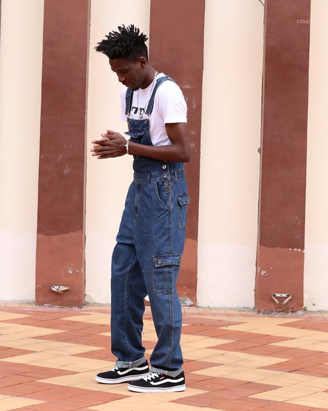 Hot 2020 Men's Denim Bibs Multi Pocket Denim Bib Men's Loose Large Size Straight Overalls High Waist Overalls1, Dark blue
Hot 2020 Men's Denim Bibs Multi Pocket Denim Bib Men's Loose Large Size Straight Overalls High Waist Overalls1, Dark blue
