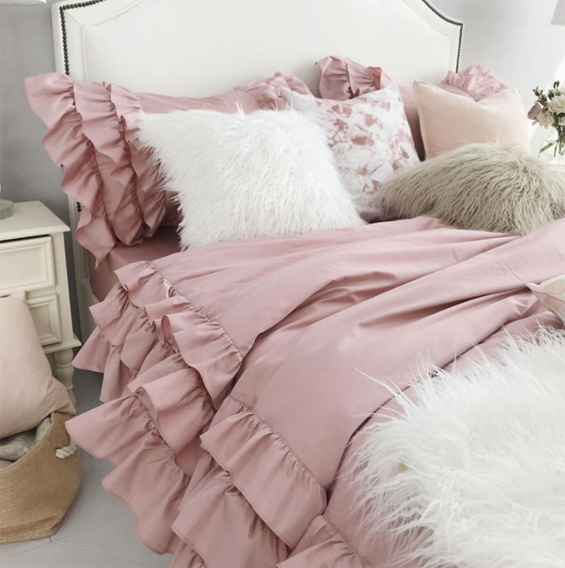 Elegant princess ruffle bedding set teen girl, full queen king cotton white home textile bedsheet pillow case duvet cover1, Color 01
Elegant princess ruffle bedding set teen girl, full queen king cotton white home textile bedsheet pillow case duvet cover1, Color 01