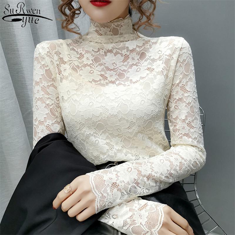 Fashion Women Blouses Sexy Lace Tops 2020 Autumn Long Sleeve Hollow Out Woman's Shirts Slim Lady Clothing Korean Style 10812, Apricot
Fashion Women Blouses Sexy Lace Tops 2020 Autumn Long Sleeve Hollow Out Woman's Shirts Slim Lady Clothing Korean Style 10812, Apricot