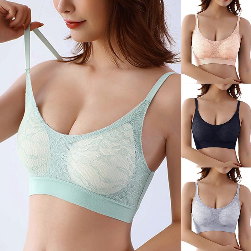 1/2/3pcs Women Lace Bra Gathered Bra Female Wireless Underwear Push Up Sexy Lingerie Solid Color Breathable, Gray 1pc
1/2/3pcs Women Lace Bra Gathered Bra Female Wireless Underwear Push Up Sexy Lingerie Solid Color Breathable, Gray 1pc