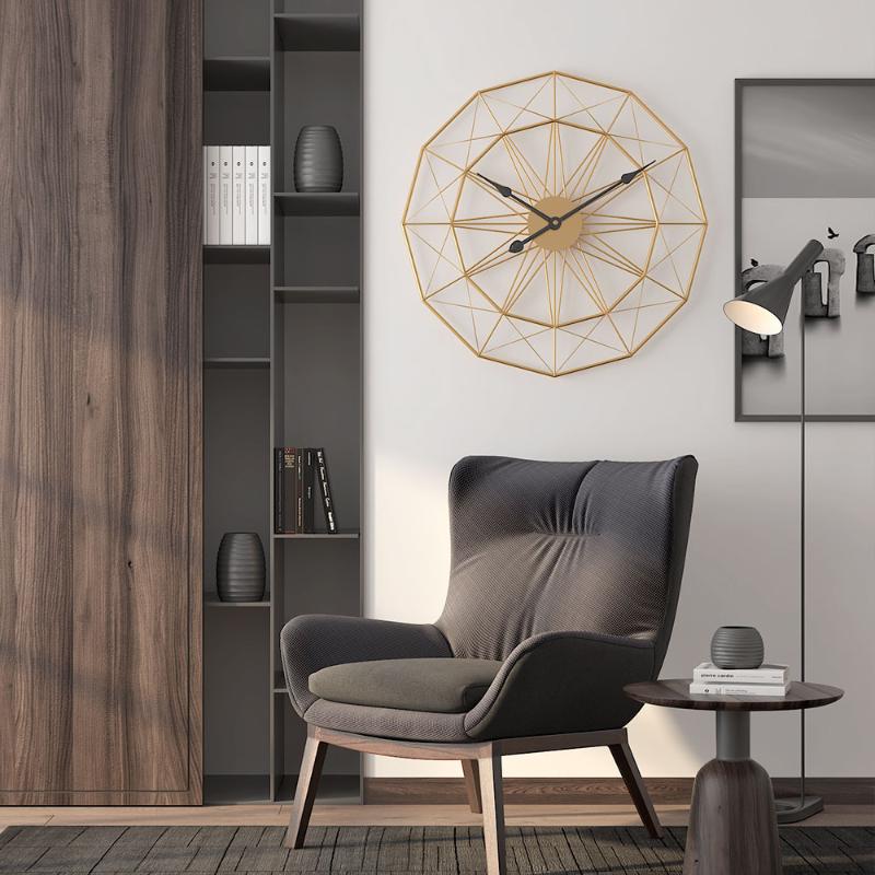 60cm Large Wall Clock Iron Art Hanging Wall Clocks Living Room Decor Mute Big Clock Modern Design My Melody