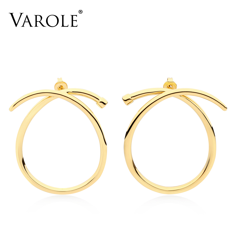 VAROLE High Quality Gold Color Knotted Hoop Earrings for Women New Design Silver Color Earrings Wholesale
VAROLE High Quality Gold Color Knotted Hoop Earrings for Women New Design Silver Color Earrings Wholesale