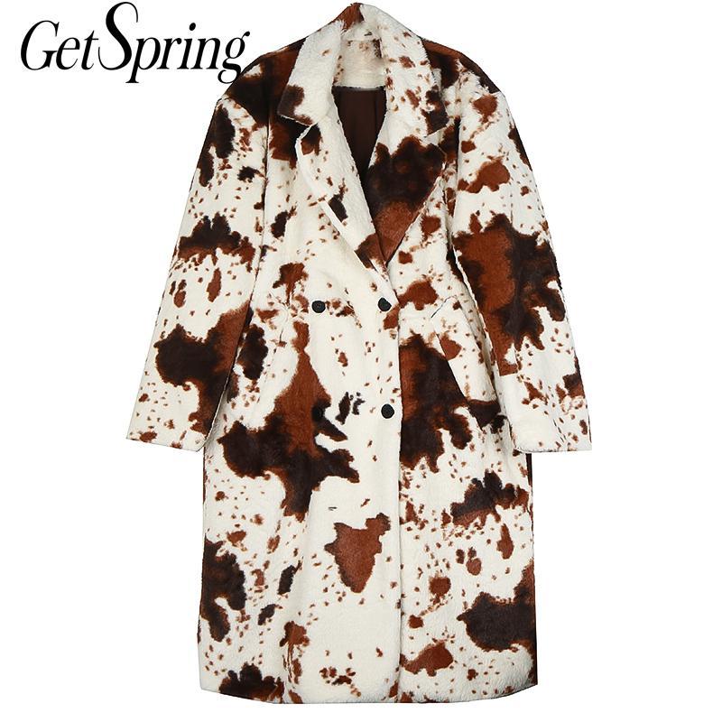 Getspring Women Fur Coat Color Matching Long Winter Coat Women Vintage Casual Loose Color Matching Warm Fake Fur Overcoat, Coffee
Getspring Women Fur Coat Color Matching Long Winter Coat Women Vintage Casual Loose Color Matching Warm Fake Fur Overcoat, Coffee