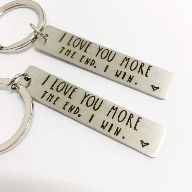 Long Strip Key Buckle Letter Friendship Jewelry Keychains I LOVE YOU MORE THE END Fashion Accessories Valentines Day Gift 2 18xk K2, Slivery;golden
Long Strip Key Buckle Letter Friendship Jewelry Keychains I LOVE YOU MORE THE END Fashion Accessories Valentines Day Gift 2 18xk K2, Slivery;golden
