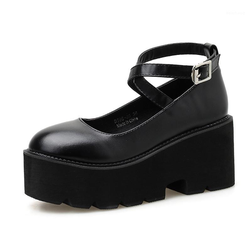 platform shoes heels women 2020 Goth shoes High Heels ankle strap Casual black shoe chunky LJA954-11
platform shoes heels women 2020 Goth shoes High Heels ankle strap Casual black shoe chunky LJA954-11