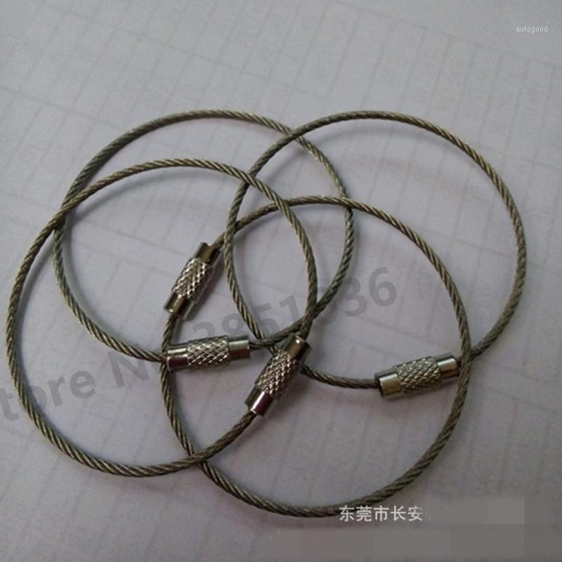 Keychains 100pcs Screw Locking Stainless Steel Wire Keychain Cable Rope Key Holder Outdoor Hiking Keychains1
Keychains 100pcs Screw Locking Stainless Steel Wire Keychain Cable Rope Key Holder Outdoor Hiking Keychains1