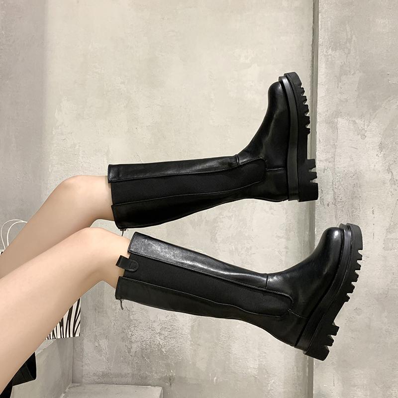 2020 Winter Knee High Boot Women Mid Calf Boots Natural Genuine Leather Platform Motorcycle Boots Zipper Ladies Long Botas Mujer1, Black
2020 Winter Knee High Boot Women Mid Calf Boots Natural Genuine Leather Platform Motorcycle Boots Zipper Ladies Long Botas Mujer1, Black