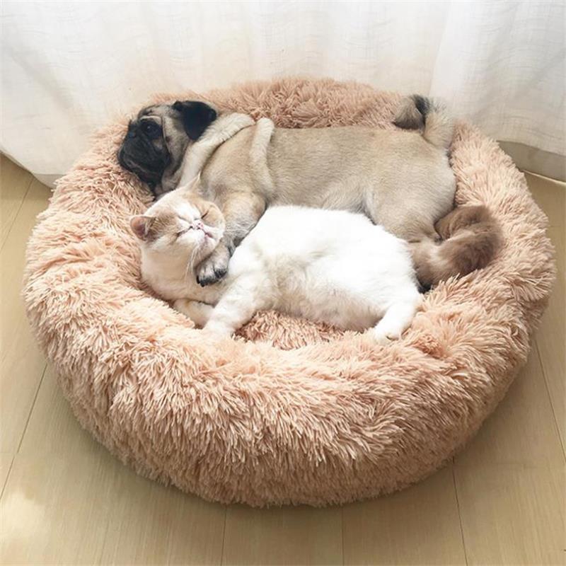 Round Super Soft Plush Bed for Small Dogs Cats Winter Warm Fluffy Cushion Puppy Sleeping Supplies Pet Accessories, Brown
Round Super Soft Plush Bed for Small Dogs Cats Winter Warm Fluffy Cushion Puppy Sleeping Supplies Pet Accessories, Brown