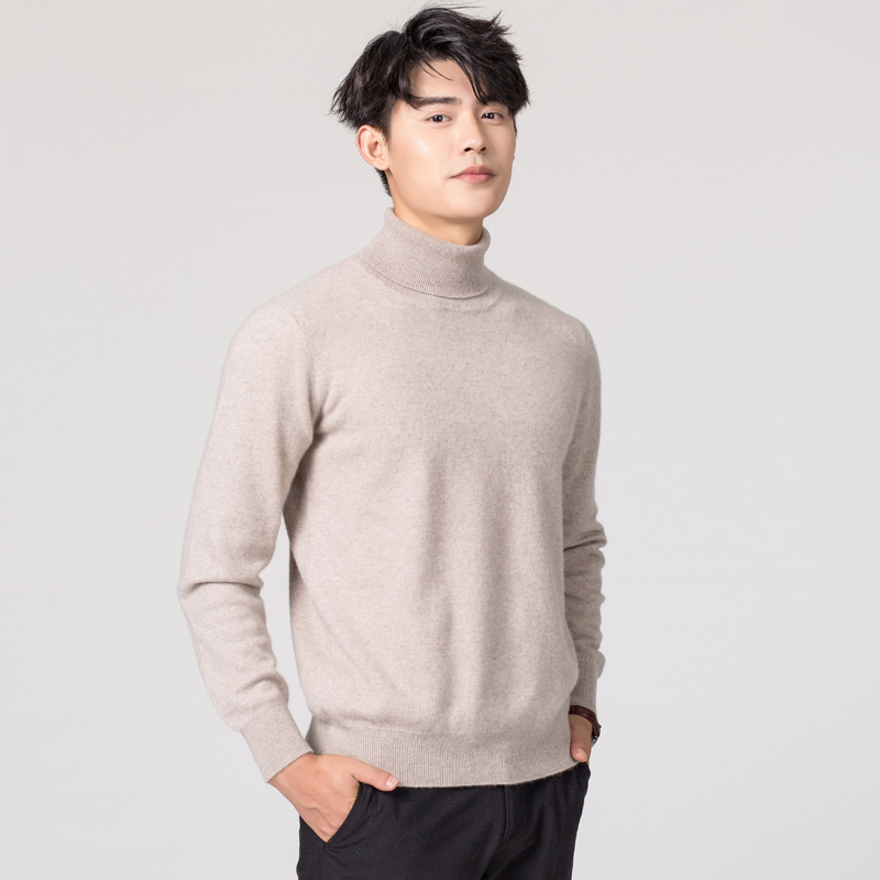 Man Sweaters Cashmere and Wool Knitted Jumpers 11Colors Winter Fashion Turtleneck Pullover Men Woolen Clothes Male Tops 201203