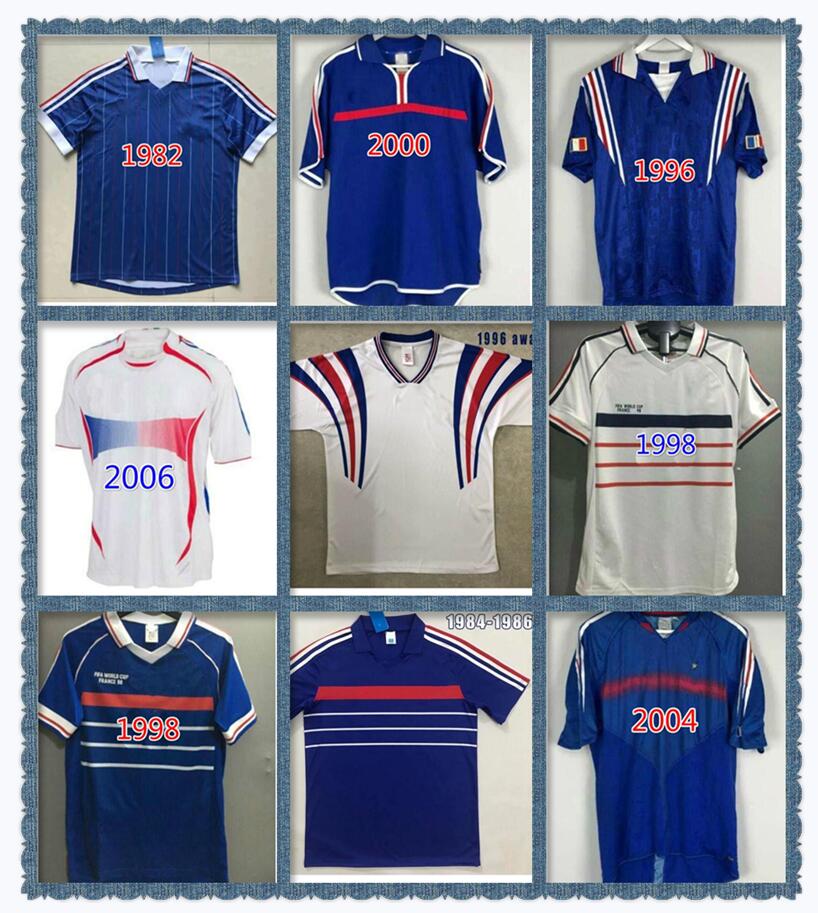RETRO soccer jerseys 1982 1984 1996 1998 2000 2002 2004 2006 2010 world cup MAILLOT DE FOOT VINTAGE ZIDANE HENRY Thailand Quality 82 83 uniforms Football, Bule
RETRO soccer jerseys 1982 1984 1996 1998 2000 2002 2004 2006 2010 world cup MAILLOT DE FOOT VINTAGE ZIDANE HENRY Thailand Quality 82 83 uniforms Football, Bule
