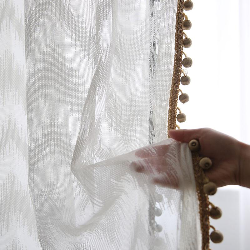 Customized Striped White Tulle Curtain Nordic Modern Living Room Voile Curtain with Beads Luxury Window Curtains for Bedroom, 1pc tulle
Customized Striped White Tulle Curtain Nordic Modern Living Room Voile Curtain with Beads Luxury Window Curtains for Bedroom, 1pc tulle