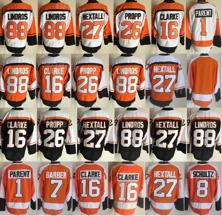 Men Ice Hockey Vintage Retro 26 Brian Propp Jerseys 1 Bernie Parent 7 Bill Barber 8 Dave Schultz 88 Eric Lindros 16 Bobby Clarke 27 Ron Hextall Orange Black White FeiRen, 27 white
Men Ice Hockey Vintage Retro 26 Brian Propp Jerseys 1 Bernie Parent 7 Bill Barber 8 Dave Schultz 88 Eric Lindros 16 Bobby Clarke 27 Ron Hextall Orange Black White FeiRen, 27 white